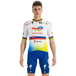 Sportful TEAM TOTALENERGIES P. Sagan Ex-World Champion 2023 Set (cycling jersey + cycling shorts), for men, Cycling clothing