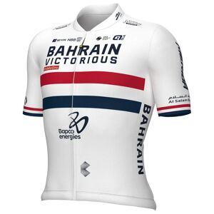 Alé BAHRAIN - VICTORIOUS Short Sleeve British Champion 2024 Jersey, for men, size L, Cycling shirt, Cycle clothing