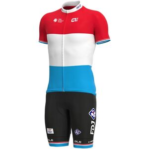 Alé GROUPAMA-FDJ Luxembourgian Champion 2021 Set (cycling jersey + cycling shorts), for men, Cycling clothing