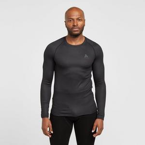 Odlo Men's Active F-Dry Eco Long Sleeve Base Layer Top, Black  - Black - Size: Extra Large