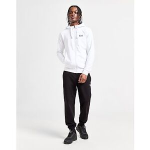 Emporio Armani EA7 Core Full Zip Hooded Tracksuit - White - Mens, White