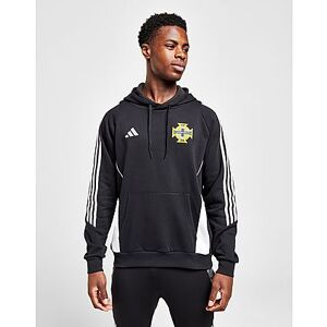 adidas Northern Ireland Tiro 24 Hoodie - Black / White - Mens, Black / White