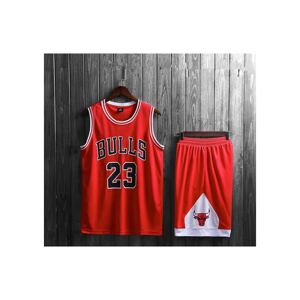 sibein (red XXL(175cm)) Michael Jordan adult and children's jersey set