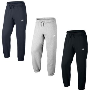 (Grey, Small) Nike Mens Club Joggers Fleece Trousers Gym