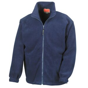 (3XL, Navy Blue) Result Mens Full Zip Active Fleece Anti Pilling Jacket