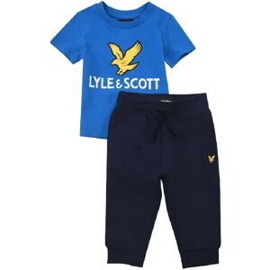 Lyle & Scott Baby Tee and Joggers Set - Imperial Blue - unisex - Size: 9m