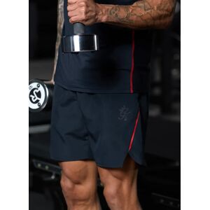 Gym King Flex Short 6" - Black/Red Alert Xs Men