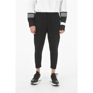 Neil Barrett Jersey TRICOLOR Biker Joggers with Embossed Details size M - Male