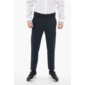 Neil Barrett Slim Fit TOM Pants with Contrasting Edges and Ankle Buttons size 50 - Male