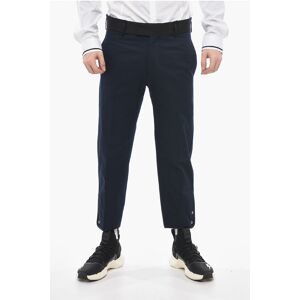 Neil Barrett Slim Fit TOM Pants with Contrasting Edges and Ankle Buttons size 54 - Male