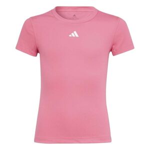 adidas Girls Techfit AEROREADY Sport Icons Training T-Shirt Colour: Magenta, Size: 13-14 years