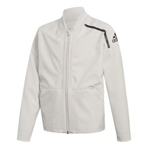 adidas Girls Z.N.E. Reversible Bomber Jacket Colour: Chalk, Size: 5-6 years