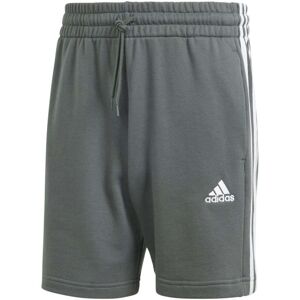 adidas Mens Essentials French Terry 3-Stripes Short Colour: IVY, Size: Small