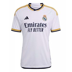 adidas Real Madrid Home Mens Short Sleeve Jersey 2023/2024 Colour: White, Size: XXL