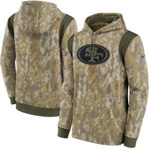 Men's Nike Camo San Francisco 49ers 2021 Salute To Service Therma Performance Pullover Hoodie - Male - Camo