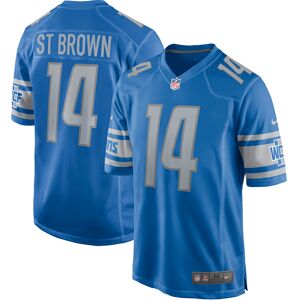 Men's Nike Amon-Ra St. Brown Blue Detroit Lions Game Player Jersey - Male - Blue