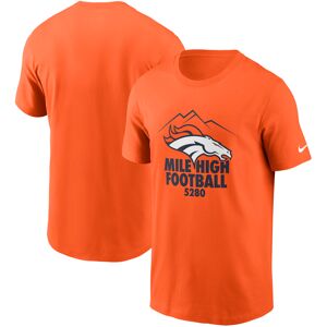 Men's Nike Orange Denver Broncos Hometown Collection 5280 T-Shirt - Male - Orange