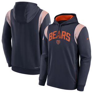 Men's Nike Navy Chicago Bears Sideline Athletic Stack Performance Pullover Hoodie - Male - Navy