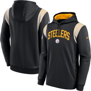 Men's Nike Black Pittsburgh Steelers Sideline Athletic Stack Performance Pullover Hoodie - Male - Black