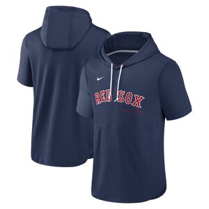 Men's Nike Navy Boston Red Sox Springer Short Sleeve Team Pullover Hoodie - Male - Navy