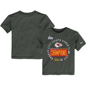 Toddler Nike Anthracite Kansas City Chiefs Super Bowl LVII Champions Locker Room Trophy Collection T-Shirt - Male - Anthracite