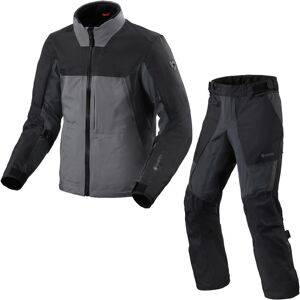 Rev It Echelon Gore-Tex Off Road Jacket & Trousers Grey Black-Black Anthracite Kit - UK 42"   EU 52   US 42"   L - UK/US 36-38"   EU 54 / 56   XL - Regular, UK 42"   EU 52   US 42"   L  - UK 42"   EU 52   US 42"   L