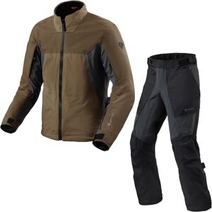 Rev It Echelon Gore-Tex Off Road Jacket & Trousers Brown Brown-Black Anthracite Kit - UK 42"   EU 52   US 42"   L - UK/US 36-38"   EU 54 / 56   XL - Long, UK 42"   EU 52   US 42"   L  - UK 42"   EU 52   US 42"   L