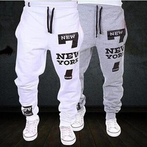 Avocado Mens  Printed Joggers Casual Cotton Long Pants New Sports Trousers Fitness Pants