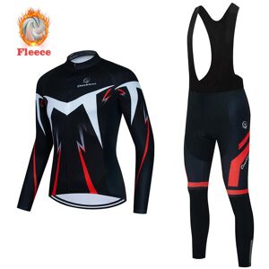 Shi Yao Clothing Winter Bike Team Fleece Cycling Jersey Set Red Ropa Ciclismo Man's Long Sleeve Warm MTB Bike Clothes Uniform Road Bicycle Cycling Suit