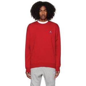 Nike Jordan Red Brooklyn Sweatshirt  - GYM RED/WHITE - Size: Large - male