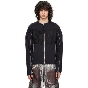 KANGHYUK Black Lock Stitch Jacket  - BLACK - Size: Medium - male