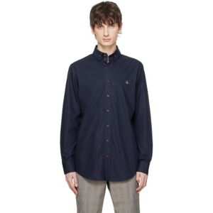 Vivienne Westwood Navy Krall Shirt  - AW22-K410 - Size: IT 56 - male