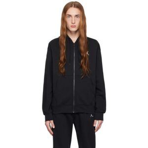 Nike Jordan Black Full-Zip Hoodie  - BLACK/WHITE - Size: Extra Small - male