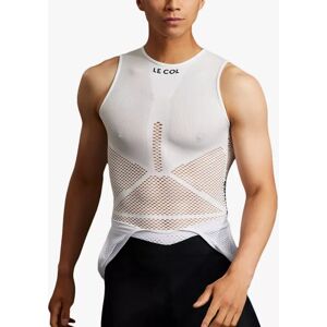 Le Col Unisex Pro Mesh Sleeveless Base Layer Cycling Top - White - Male - Size: XXL