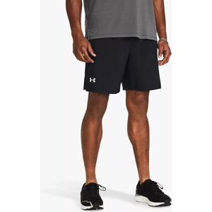 Under Armour Launch Long Running Shorts, Black/Reflective - Black/Reflective - Male - Size: M