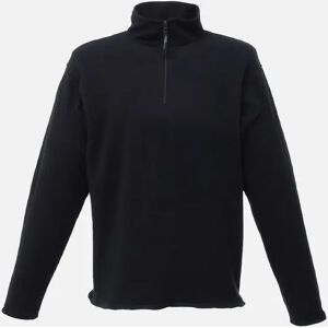 Men's Regatta Mens Micro Zip Neck Fleece Top (170 GSM) - Black - Size: Regular/36