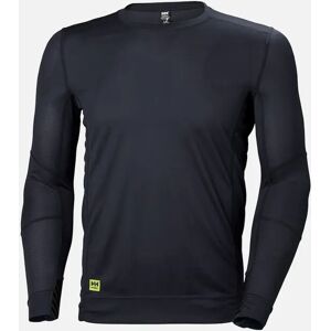 Men's Helly Hansen Mens Lifa Crewneck Base Layer Top - Black - Size: 42/Regular