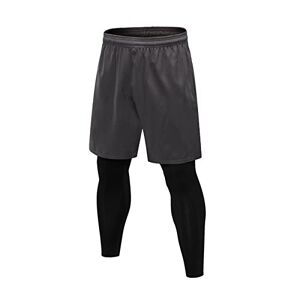 ABNMJKI Jogging Pants Men Sport Pants Gym Jogging Pants Training Sweatpants Man Pocket Trousers Tights Jogger Tracksuit Pants Male Gym Clothing (Color : Grey, Size : S)