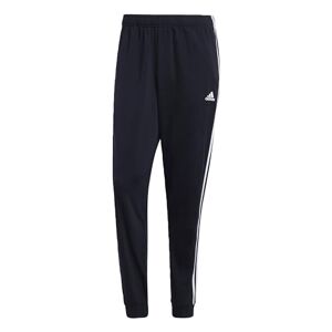 adidas Essentials Men's Pants (1/1) Warm-Up Tapered 3-Stripes Tracksuit Bottoms, Legend Ink/White, H46106, S