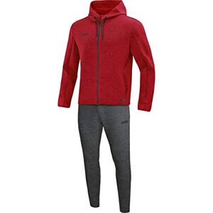 JAKO Men's Premium Basics Tracksuit with Hood, Men, Jogging suit, M9729, rot meliert, XXX-Large