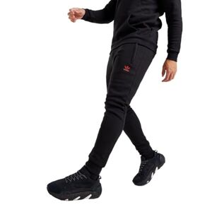 adidas Originals Essential Mens Jog Pant Cuffed Trefoil Fleece Sweatpant Black HC3465 New (UK, Alpha, XL, Regular, Regular, Black)
