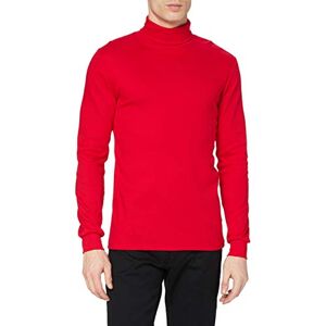 Trigema Inh. W. Grupp E. K. Trigema Men's Herren Langarm Ski/Sport-Rolli Long-Sleeved Shirt, Red (kirsch 036), Medium