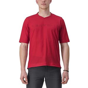 CASTELLI Men's Trail TECH TEE 2 T-Shirt, Dark red, S