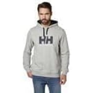 Helly Hansen Mens HH Logo Hoodie, L, Grey Melange