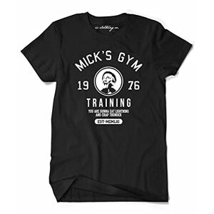 Micks Gym Black Boxing Training Premium T-Shirt Rocky Film (XL)