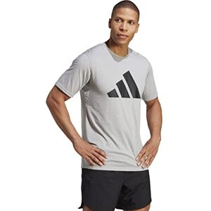 adidas IB8276 TR-ES FR Logo T T-Shirt Men's Medium Grey Heather/Black Size L