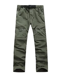 ABNMJKI Jogging Pants Detachable Trousers Men Pant Shorts Summer Hiking Pants Mountain Pants Trekking Waterproof Pants Men (Color : Green, Size : S)