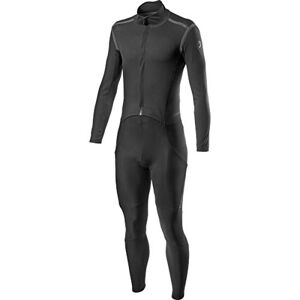 castelli Sanremo Ros Thermosuit Men's Body, mens, Bodystocking, 4520500, Light Black Reflex, M