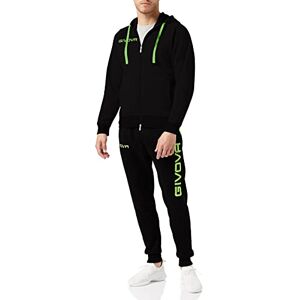 Givova, suit king, black/green fluo, XL