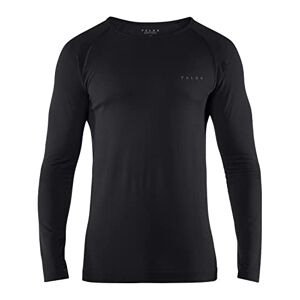 FALKE Men Warm Comfort Fit Long Sleeve Shirt - Sports Performance Fabric, Black (Black 3000), XL, 1 Piece